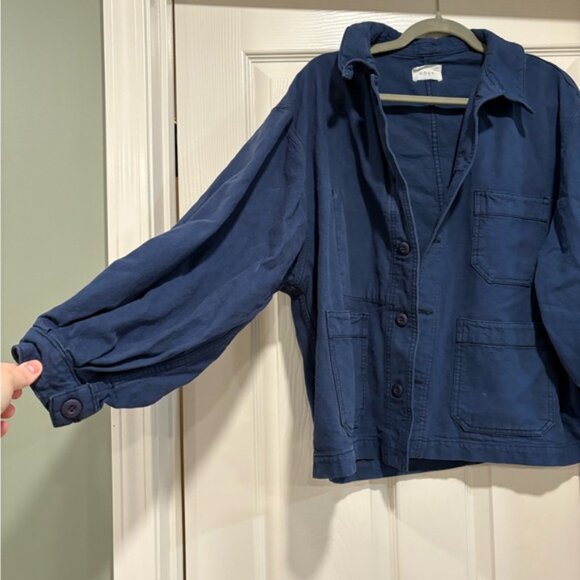 Doen Navy Utility Jacket – Size S – Cotton Workwear - Picture 2 of 3